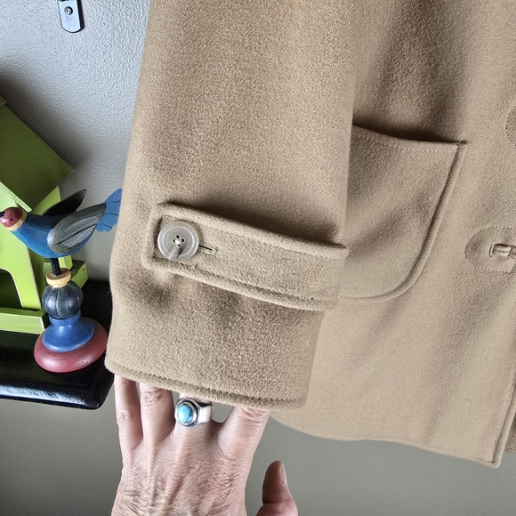 J.Crew Wool Blend toggle Duffle Pea Coat Medium Petite - Picture 13 of 16